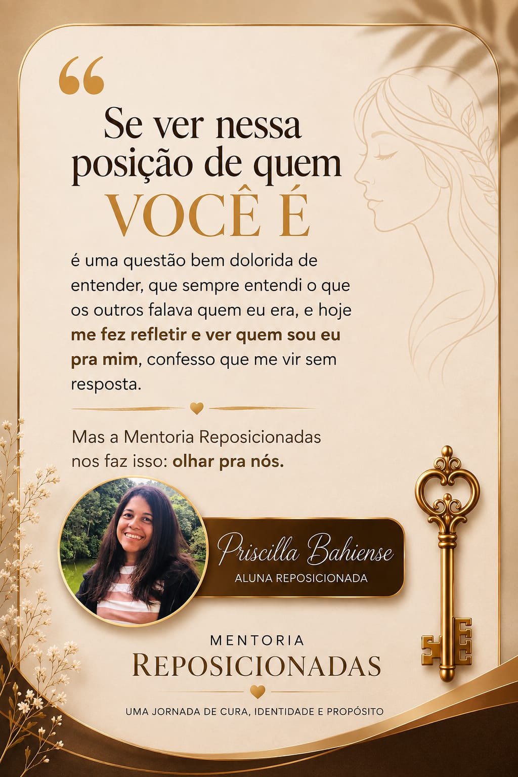 Depoimento de aluna da Mentoria Reposicionadas 3
